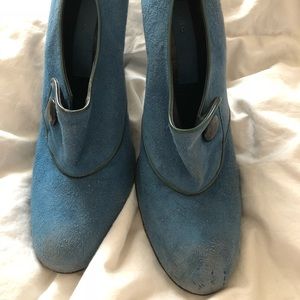 Vintage Marc Jacobs Blue Suede Pumps RARE